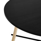 EEI-6836-BLK-OAK Infuse 71" Wood Grain Dining Table by Modway