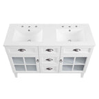 EEI-5428-WHI-WHI Isle 48" Double Bathroom Vanity Cabinet by Modway
