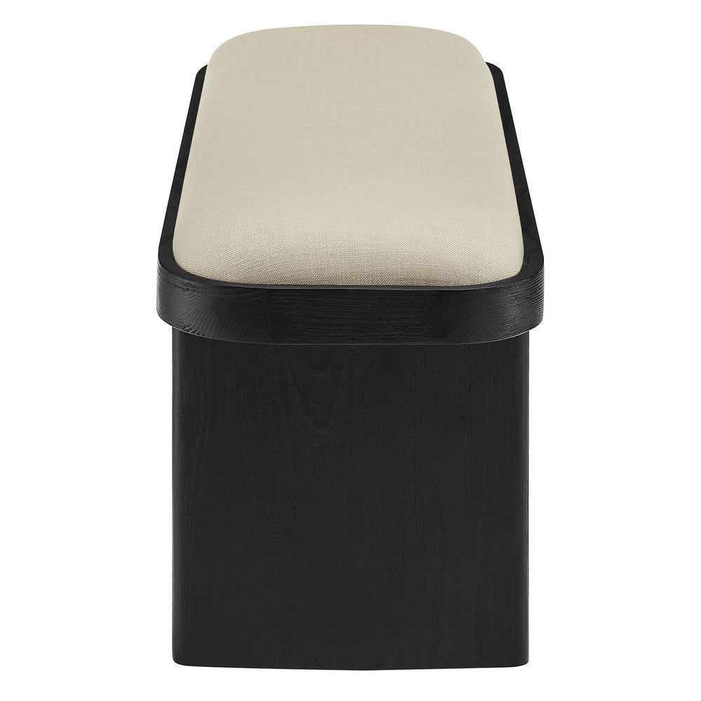 Modway Iver 43" Upholstered Wood Accent Bench by Modway-EEI-7143-BLK-FLX