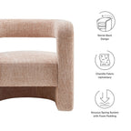 EEI-6991 Jaylin Upholstered Chenille Accent Chair by Modway