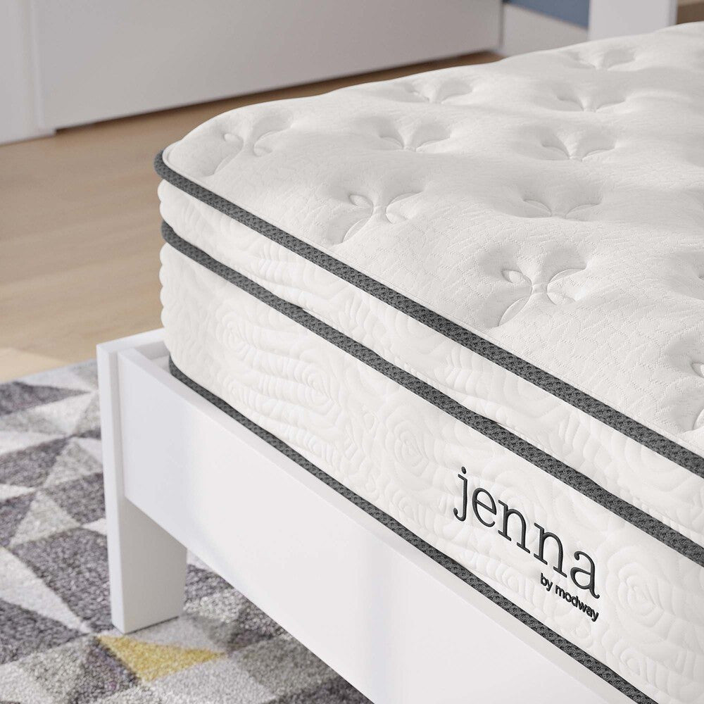 MOD-5769-WHI Jenna 10" Innerspring and Foam Full Mattress by Modway