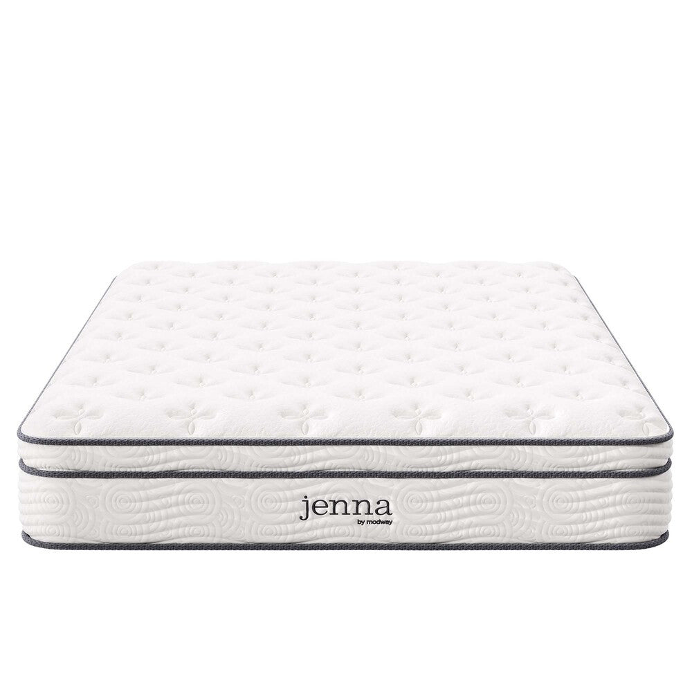 MOD-5769-WHI Jenna 10" Innerspring and Foam Full Mattress by Modway
