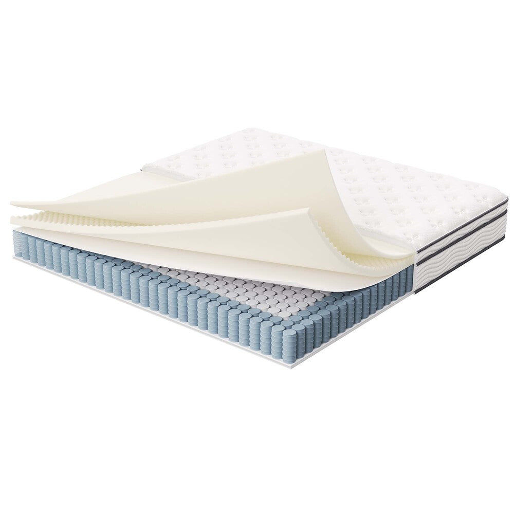 MOD-5771-WHI Jenna 10" Innerspring and Foam King Mattress by Modway