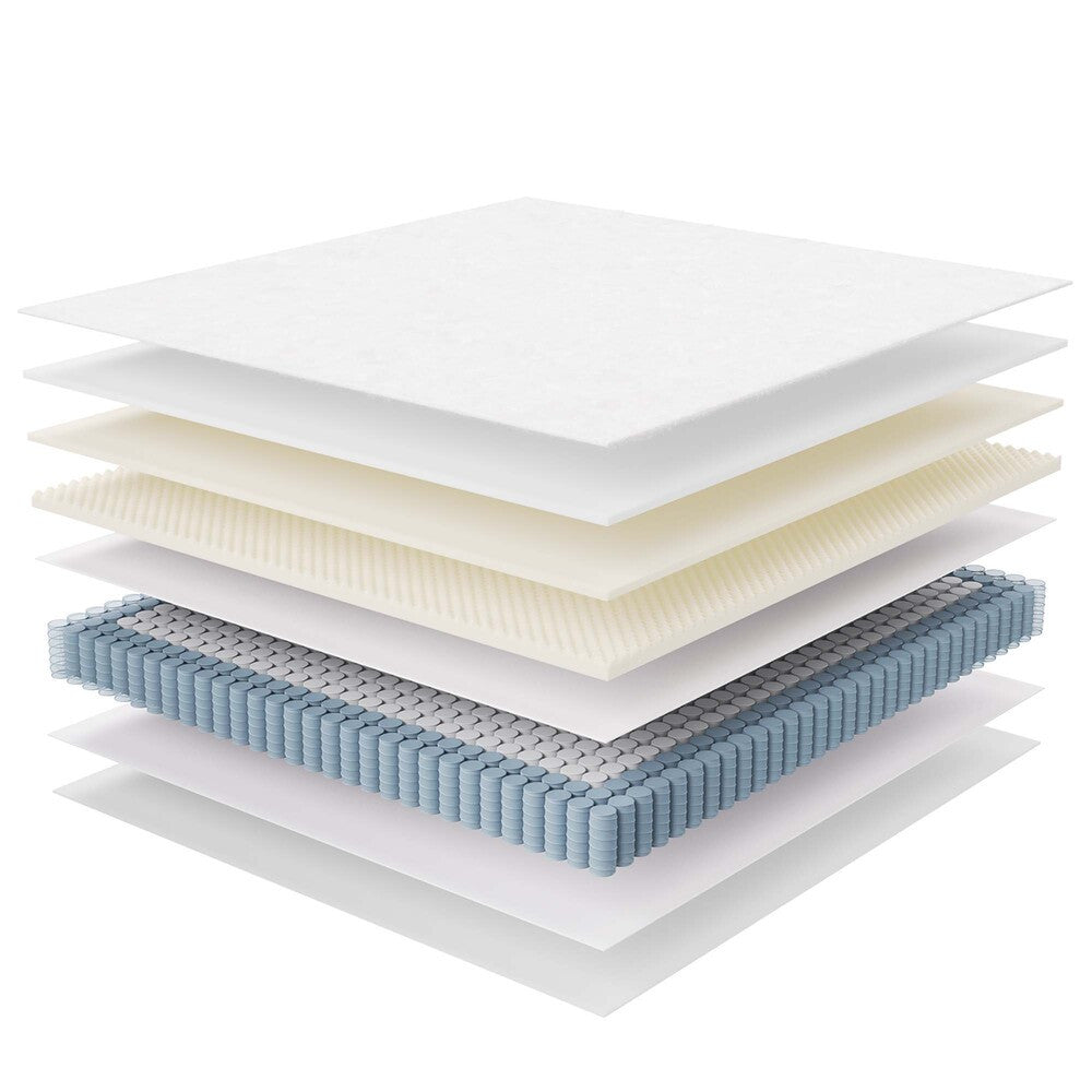 MOD-5771-WHI Jenna 10" Innerspring and Foam King Mattress by Modway