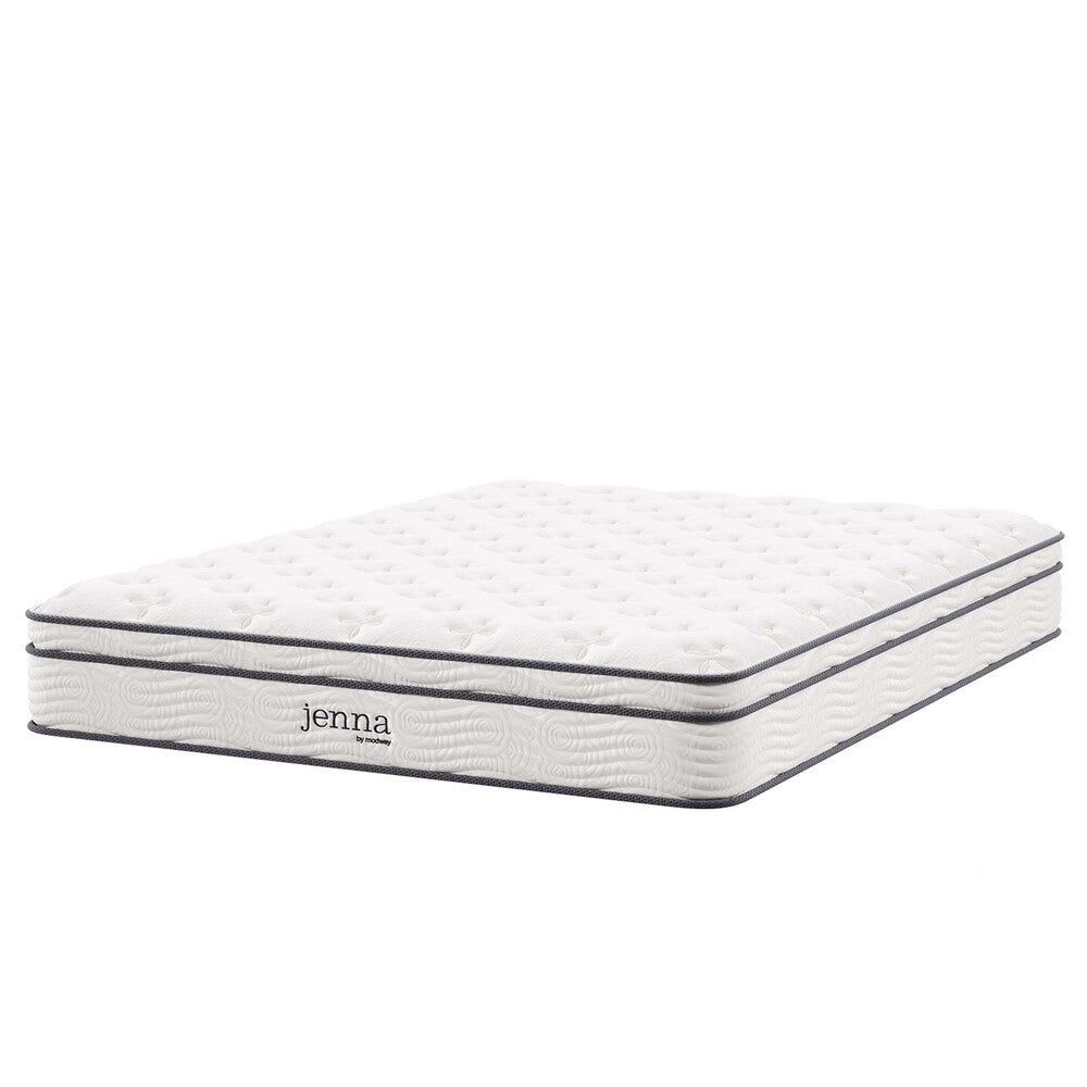 MOD-5771-WHI Jenna 10" Innerspring and Foam King Mattress by Modway