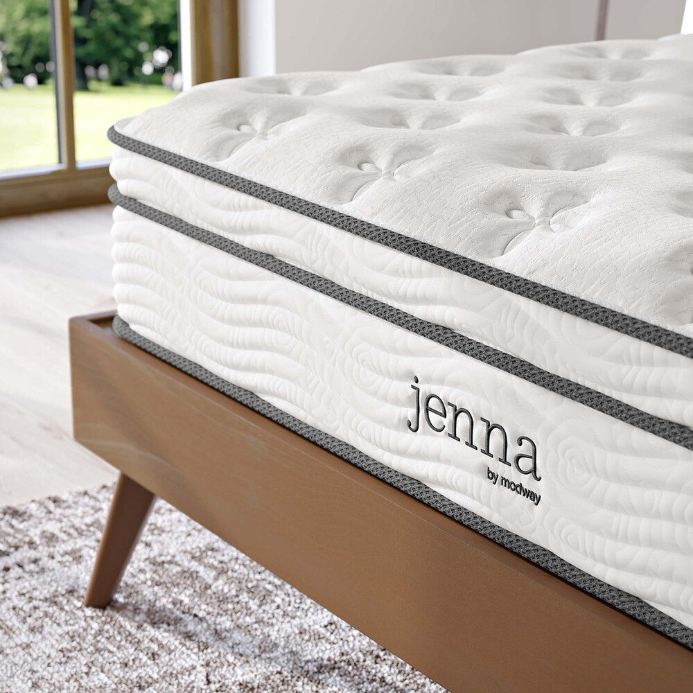 MOD-5770-WHI Jenna 10" Innerspring and Foam Queen Mattress by Modway