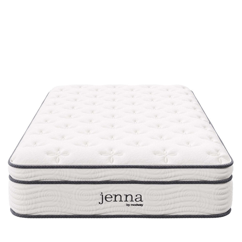 MOD-5768-WHI Jenna 10" Innerspring and Foam Twin Mattress by Modway