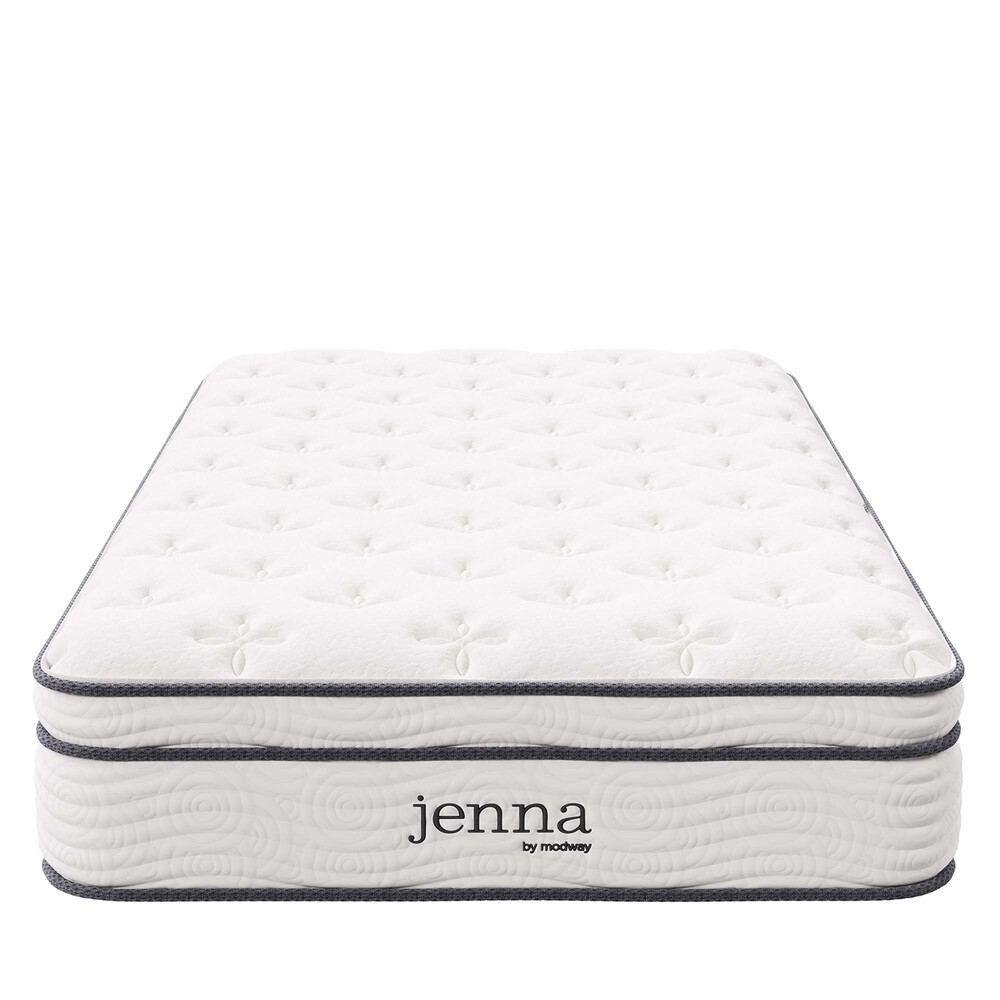 MOD-6363-WHI Jenna 10" Innerspring and Foam Twin XL Mattress by Modway