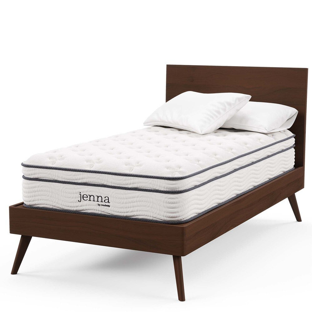 MOD-6363-WHI Jenna 10" Innerspring and Foam Twin XL Mattress by Modway