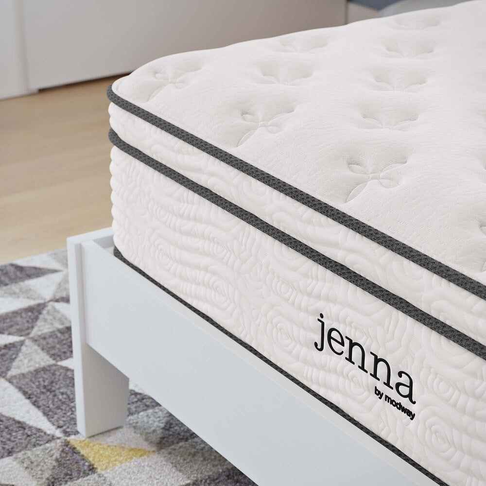 MOD-7088-WHI Jenna 12" Innerspring and Foam Full Mattress by Modway
