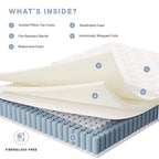 MOD-7088-WHI Jenna 12" Innerspring and Foam Full Mattress by Modway