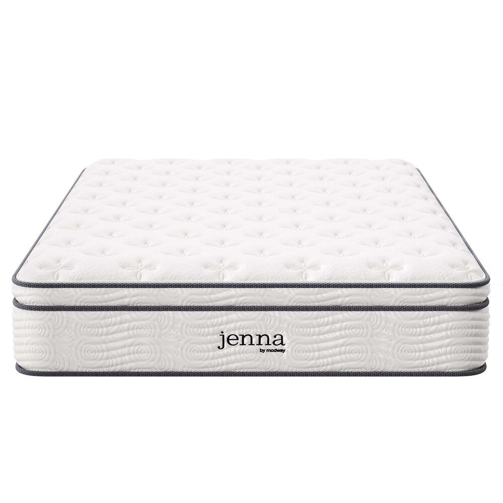 MOD-7088-WHI Jenna 12" Innerspring and Foam Full Mattress by Modway