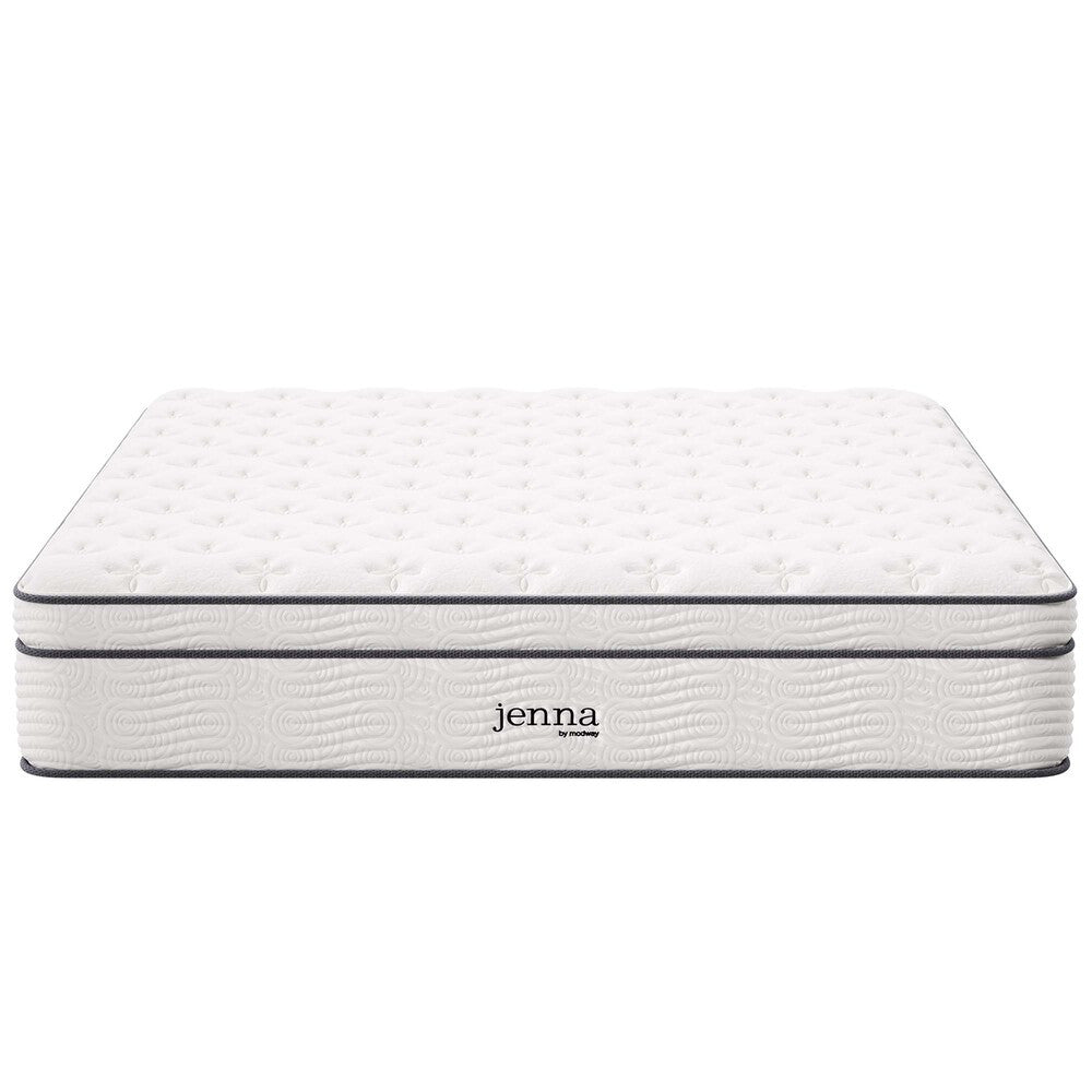 MOD-6086-WHI Jenna 14" Innerspring and Foam California King Mattress by Modway