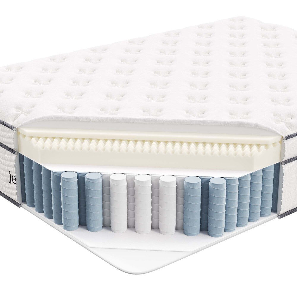 MOD-6083-WHI Jenna 14" Innerspring and Foam Full Mattress by Modway