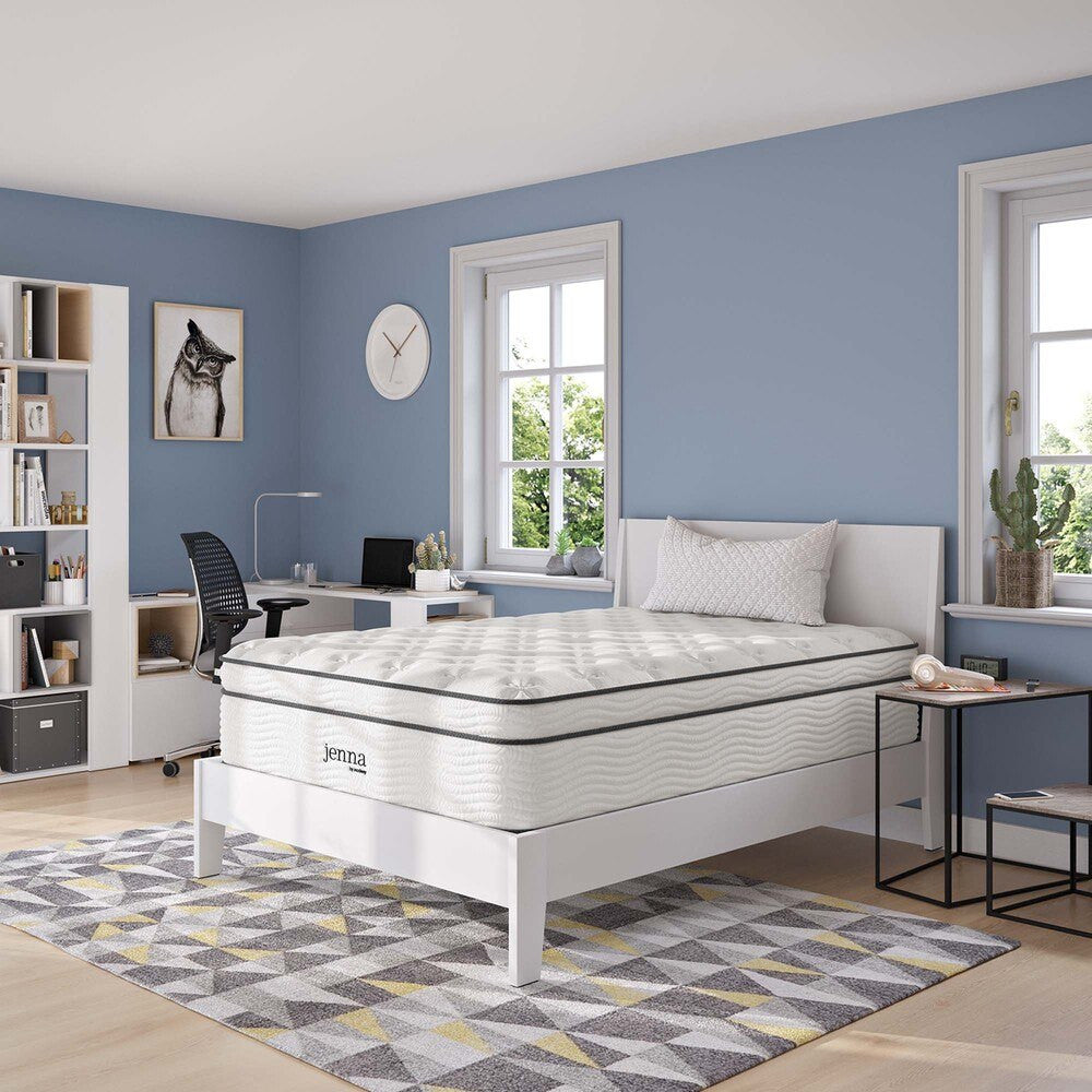 MOD-6083-WHI Jenna 14" Innerspring and Foam Full Mattress by Modway