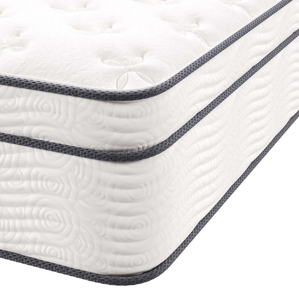 MOD-6084-WHI Jenna 14" Innerspring and Foam Queen Mattress by Modway