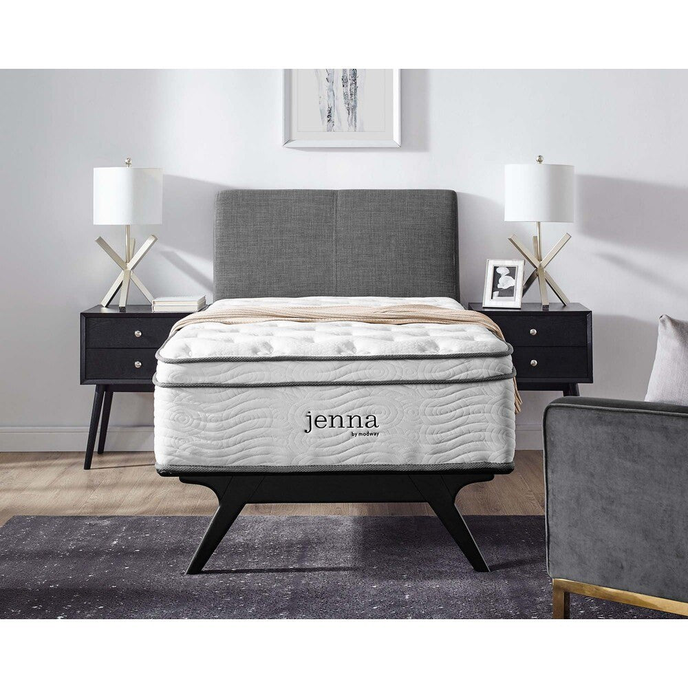 MOD-6082-WHI Jenna 14" Innerspring and Foam Twin Mattress by Modway