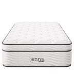 MOD-6082-WHI Jenna 14" Innerspring and Foam Twin Mattress by Modway