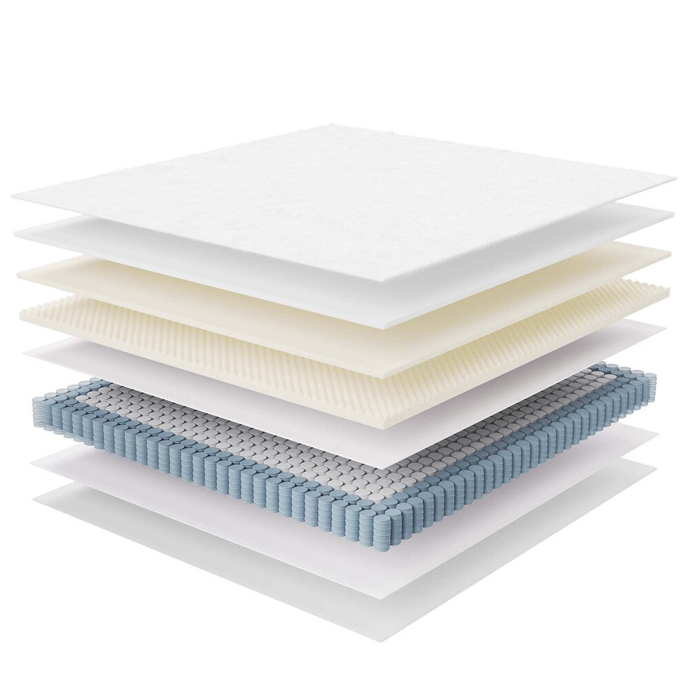 MOD-7096-WHI Jenna 6" Innerspring and Foam King Mattress by Modway