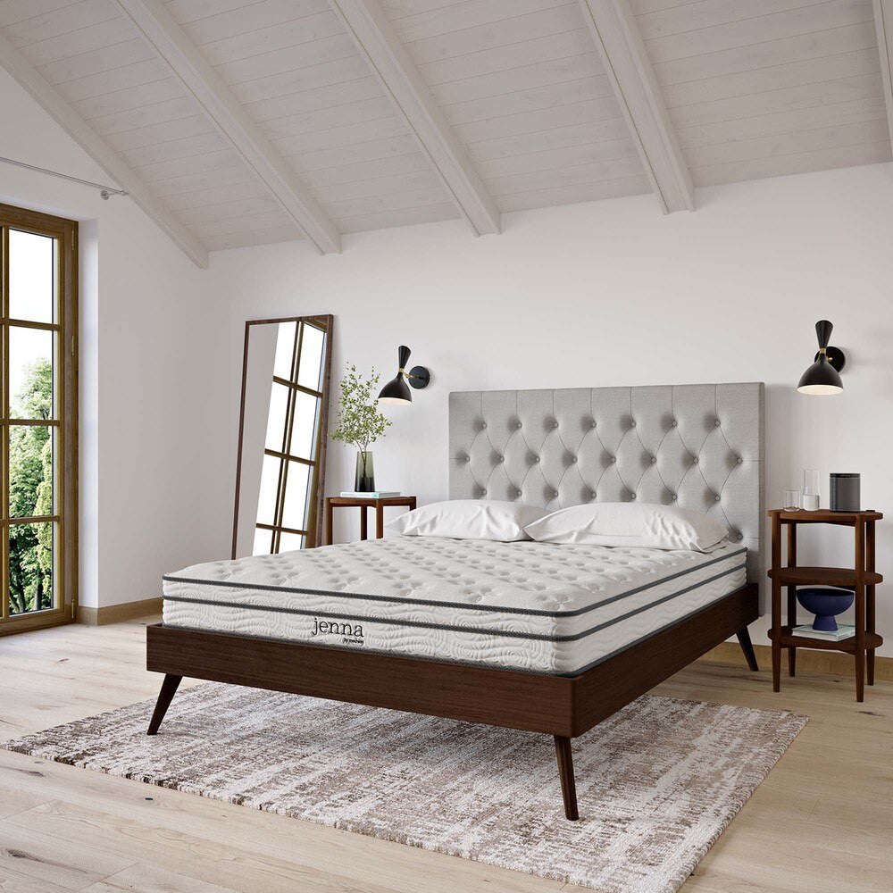 MOD-7096-WHI Jenna 6" Innerspring and Foam King Mattress by Modway