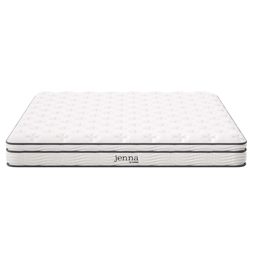 MOD-7096-WHI Jenna 6" Innerspring and Foam King Mattress by Modway