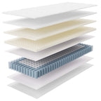 MOD-7092-WHI Jenna 6" Innerspring and Foam Narrow Twin Mattress by Modway