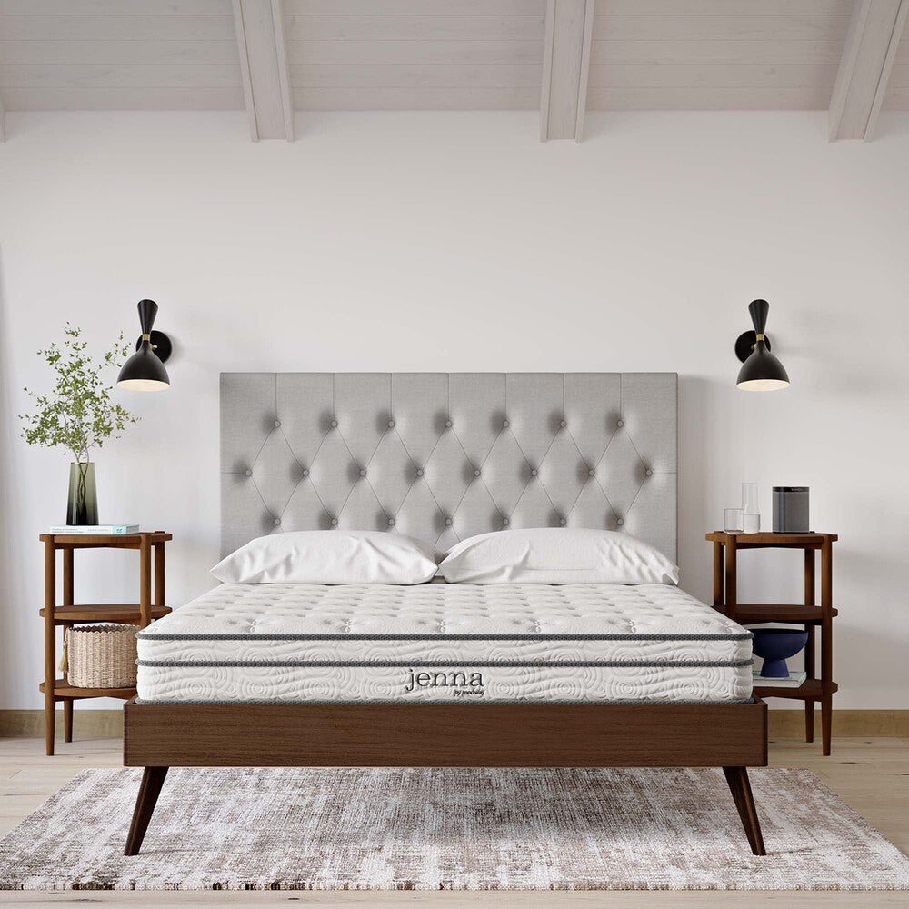 MOD-7095-WHI Jenna 6" Innerspring and Foam Queen Mattress by Modway