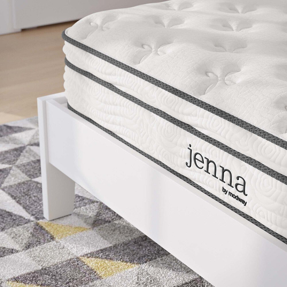MOD-6134-WHI Jenna 8" Innerspring and Foam Full Mattress by Modway