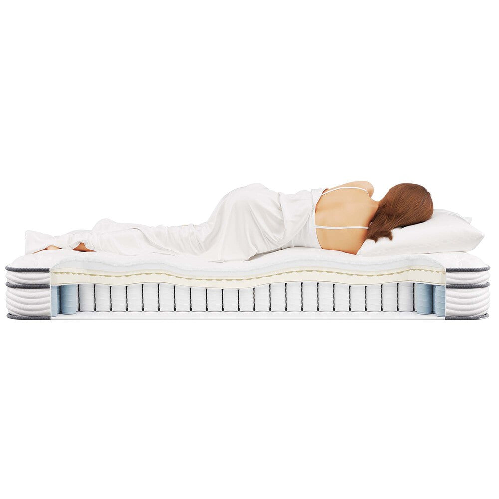 MOD-6134-WHI Jenna 8" Innerspring and Foam Full Mattress by Modway