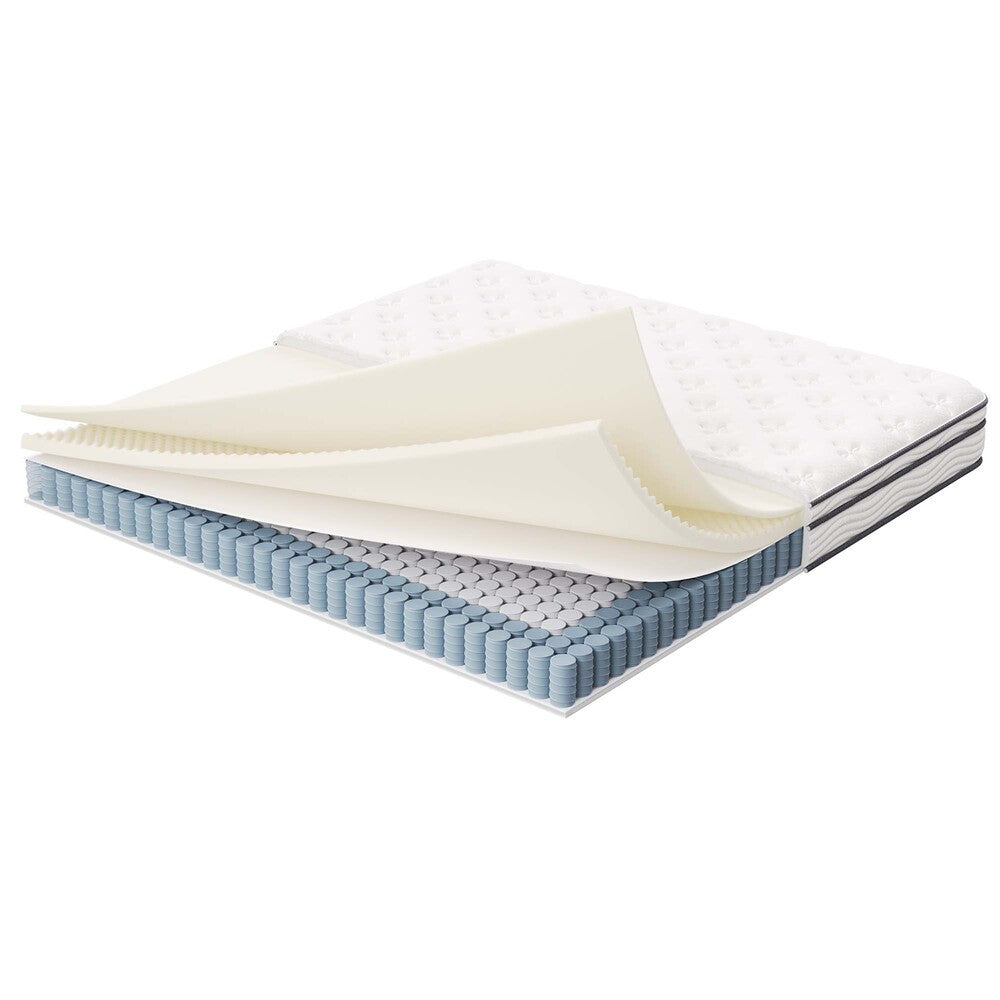 MOD-6136-WHI Jenna 8" Innerspring and Foam King Mattress by Modway