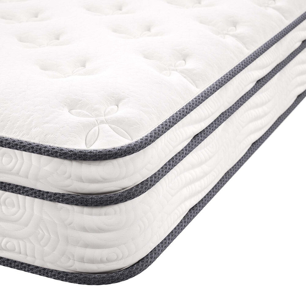 MOD-6135-WHI Jenna 8" Innerspring and Foam Queen Mattress by Modway