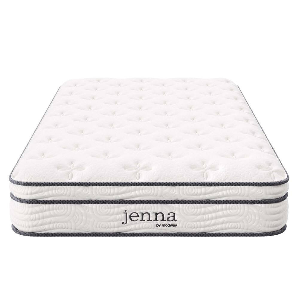 MOD-6133-WHI Jenna 8" Innerspring and Foam Twin Mattress by Modway