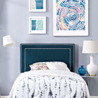 Modway Jessamine Upholstered Fabric Twin Headboard by Modway-MOD-5374-AZU
