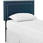 Modway MOD-5374-AZU Jessamine Upholstered Fabric Twin Headboard Azure
