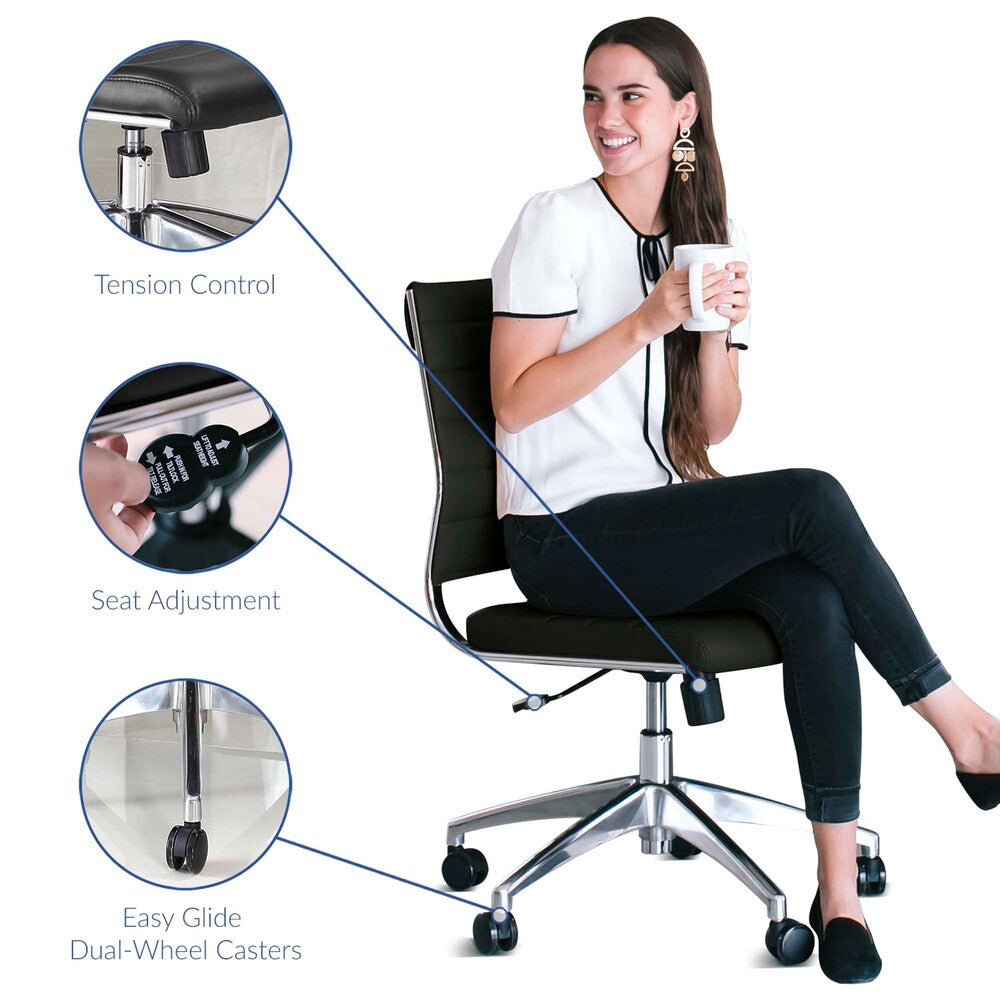 EEI-1525 Jive Armless Mid Back Office Chair by Modway