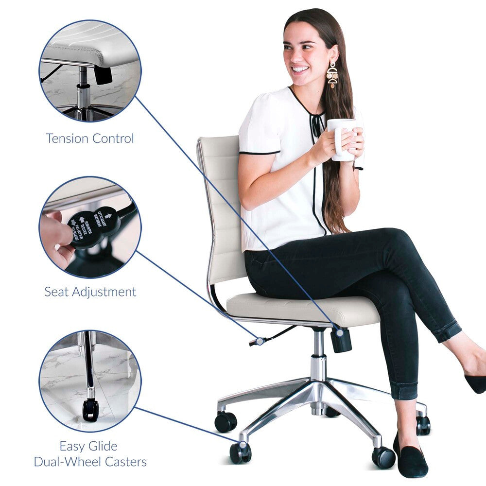 EEI-1525 Jive Armless Mid Back Office Chair by Modway