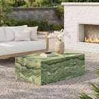 Modway Jordana Square Plinth Indoor - Outdoor Patio Concrete Coffee Table by Modway-EEI-7095