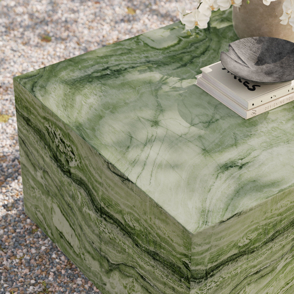 Modway Jordana Square Plinth Indoor - Outdoor Patio Concrete Coffee Table by Modway-EEI-7095