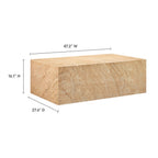 Modway Jordana Square Plinth Indoor - Outdoor Patio Concrete Coffee Table by Modway-EEI-7095