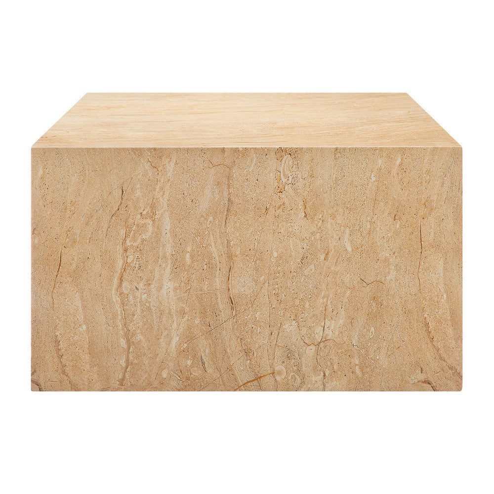 Modway Jordana Square Plinth Indoor - Outdoor Patio Concrete Coffee Table by Modway-EEI-7095
