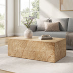 Modway Jordana Square Plinth Indoor - Outdoor Patio Concrete Coffee Table by Modway-EEI-7095