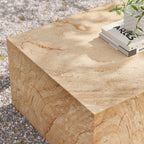 Modway Jordana Square Plinth Indoor - Outdoor Patio Concrete Coffee Table by Modway-EEI-7095