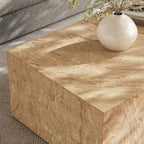 Modway Jordana Square Plinth Indoor - Outdoor Patio Concrete Coffee Table by Modway-EEI-7095