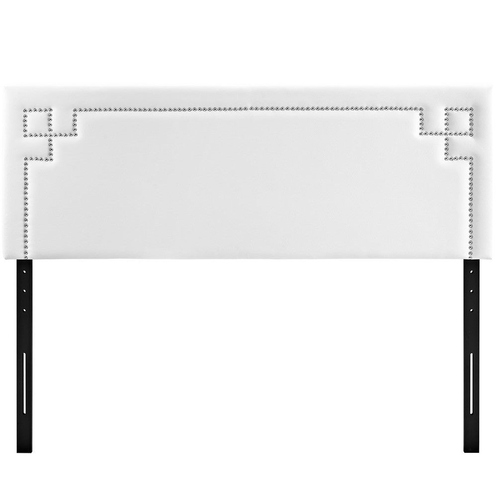 MOD-5401-WHI Josie Upholstered Vinyl Queen Headboard by Modway