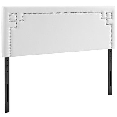 Modway MOD-5401-WHI Josie Upholstered Vinyl Queen Headboard White