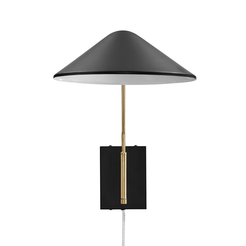EEI-5295-BLK Journey 24" Swing Arm Wall Sconce by Modway