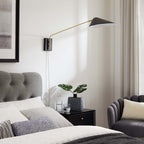 EEI-5295-BLK Journey 24" Swing Arm Wall Sconce by Modway