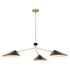 EEI-5297-BLK Journey 3-Light 14" Arm Pendant by Modway