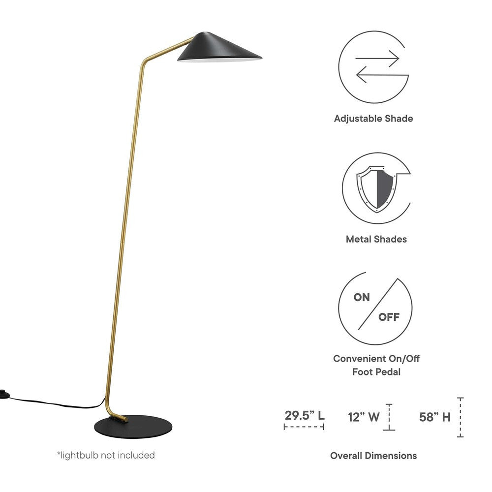 EEI-5298-BLK Journey Standing Floor Lamp by Modway