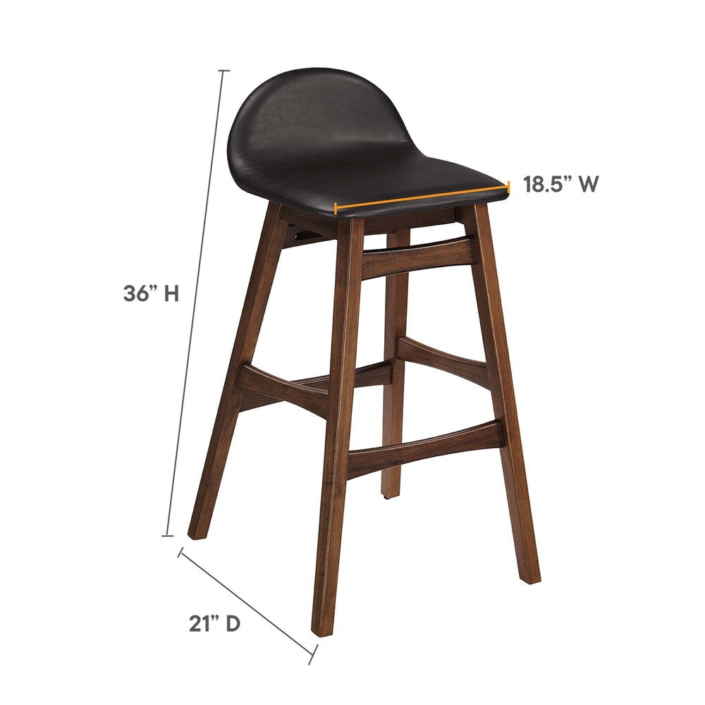 EEI-6554-BRN Juno Wood Bar Stool Set of 2 by Modway